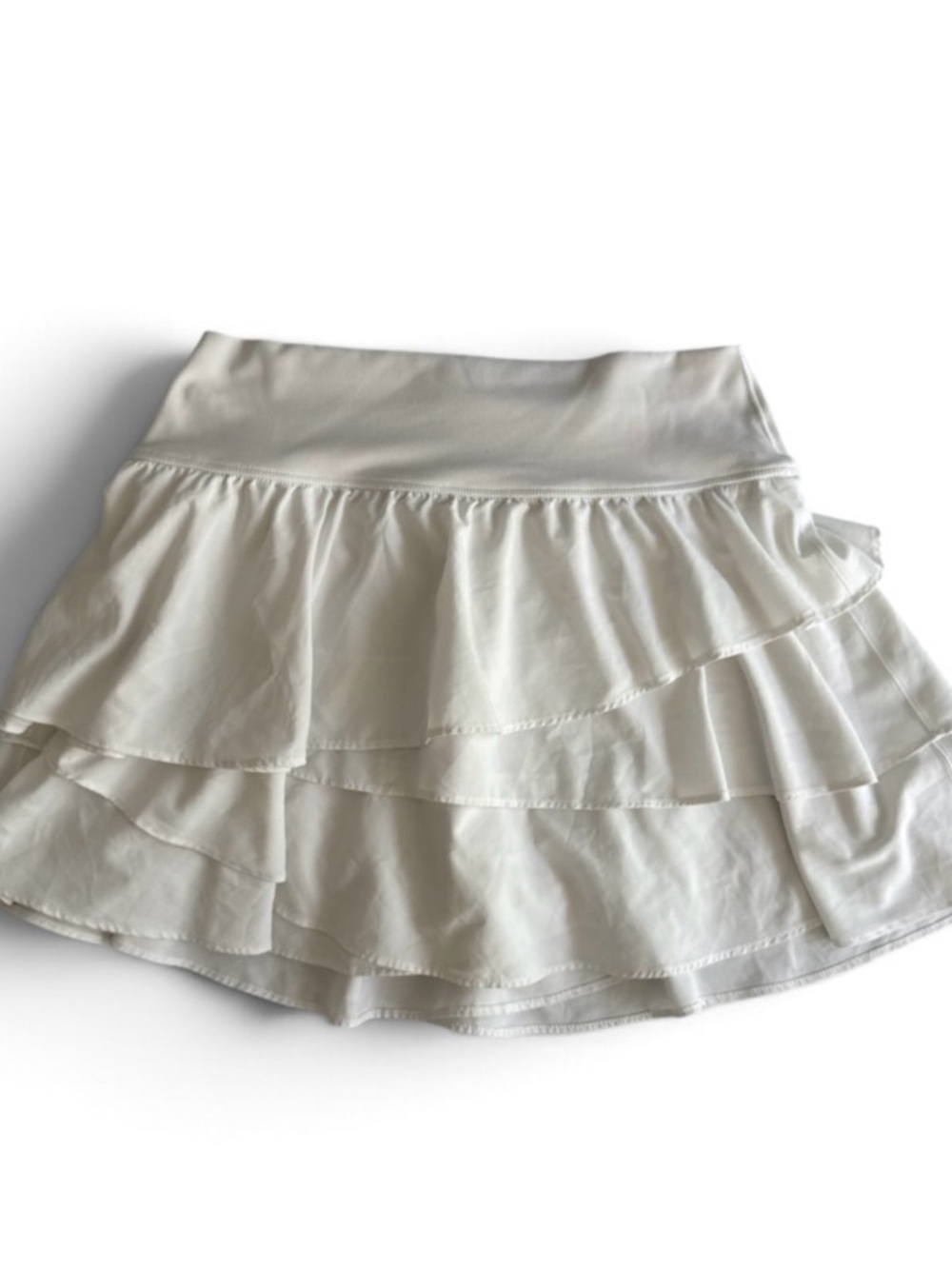 OFFLINE By Aerie Maggie Ruffle Tennis Skort Medium White Athleisure Tenniscore